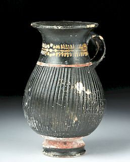 Gnathian Pottery Thistle Mug w/ Painted Motifs