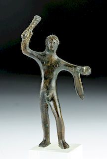 Etruscan Bronze Votive of Hercules
