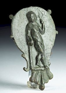 Roman Bronze Lamp Cover w/ Young Hercules