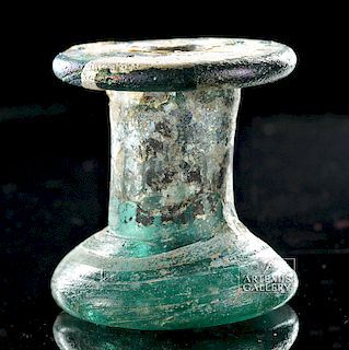 Striking Roman Glass Squat Unguentarium