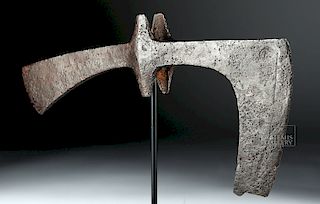Massive 7th C. Viking / Anglo-Saxon Iron Broad-Axe Head