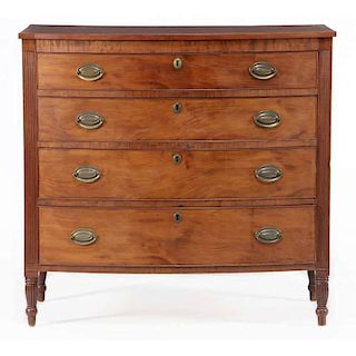 Southern Federal Bow Front Chest of Drawers