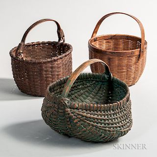 Three Splint Baskets