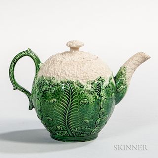 Staffordshire Cauliflower Ware Teapot