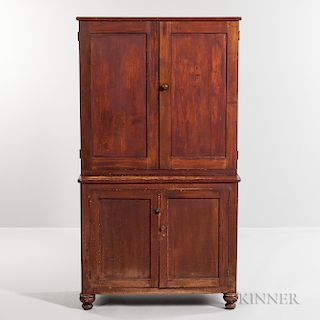 Small Red-painted Cupboard
