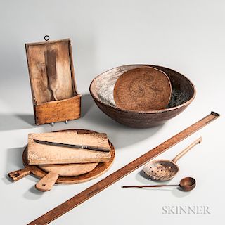 Group of Woodenware