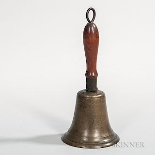 Wood-handled Brass Dinner Bell