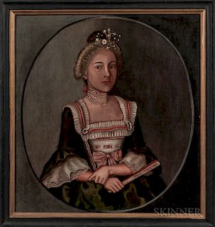 Winthrop Chandler (Connecticut, 1747-1790)  Portrait of Mary McClellan, 1776