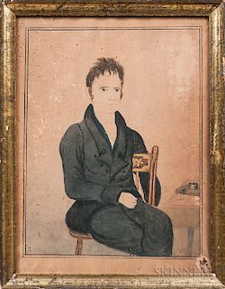 Joseph Partridge (American, 1792-1833)  Portrait of Joseph Chapman