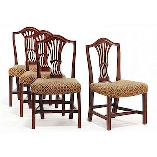 Set of Four Federal Side Chairs