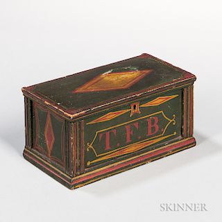 Paint-decorated Pine Box
