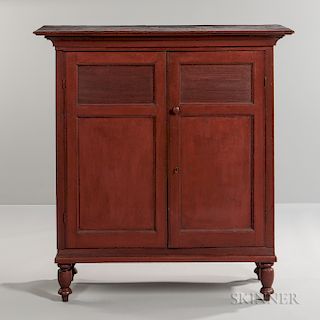 Red-painted Cupboard