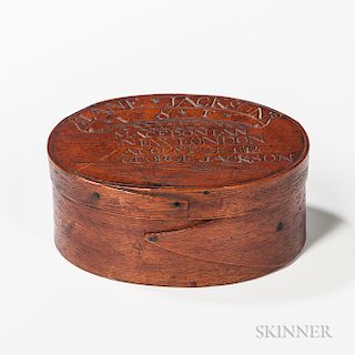 United States Frigate Macedonian   Carved Pantry Box