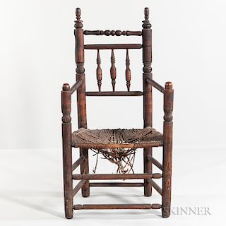 Turned Oak Great Chair