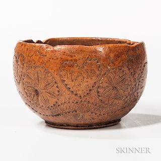 Small Chip-carved Burl Bowl