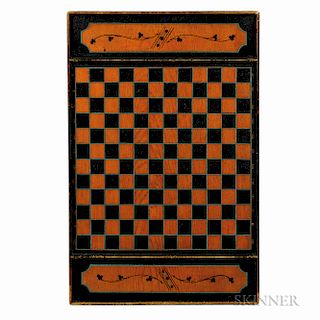 Large Paint-decorated Double-sided Game Board