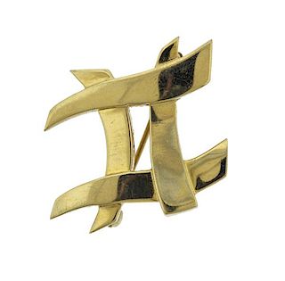Tiffany &amp; Co Picasso 18k Gold Pound Hashtag Brooch 