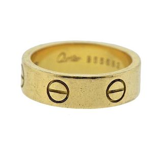 Cartier Love 18k Gold Band Ring 