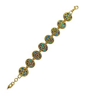 Gurhan 24K Gold Diamond Opal Bracelet