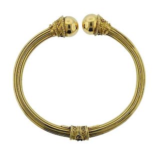 Ilias Lalaounis 18K Gold Cuff Bracelet
