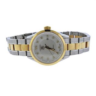 Tag Heuer Carrera Gold Steel Diamond Automatic Watch WV2450