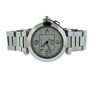 Pasha De Cartier Steel Automatic Watch