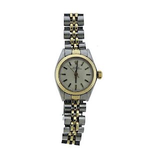 Rolex Oyster Stainless Gold Lady&#39;s Watch 6917