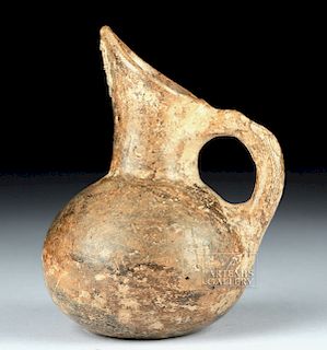 Miniature Cypriot Brownware Spouted Ewer