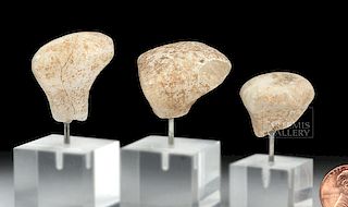 Lot of 3 Anatolian Marble Kilia Heads
