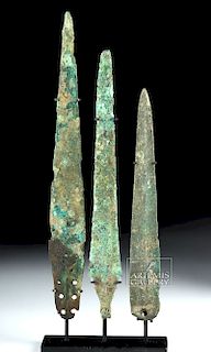 Lot of 3 Canaanite Bronze Dagger Blades