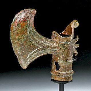 Elamite Bronze Ceremonial Axe Head