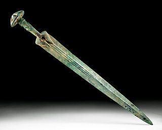 Luristan Bronze Sword w/ Gilt Hilt