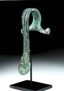 Roman Bronze Handle with Lion Paw