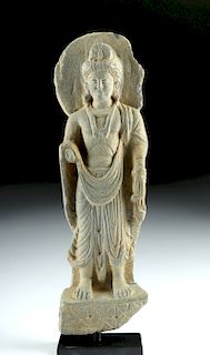 Gandharan Stone Standing Figure of Buddha