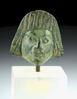 Miniature Roman Bronze Face Attachment