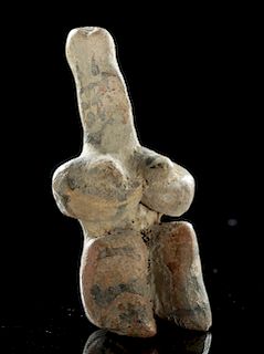 Tell Halaf Terracotta Figure - Seated Fertility Idol