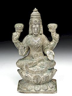 18th C. Pakistani Hindu Silver Goddess Lakshmi - 485.2g