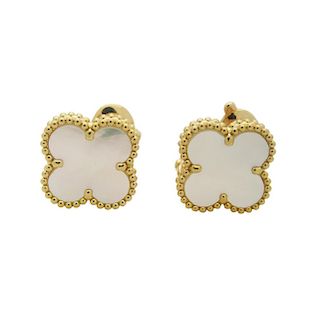 Van Cleef & Arpels Yellow Gold Magic Alhambra Earrings