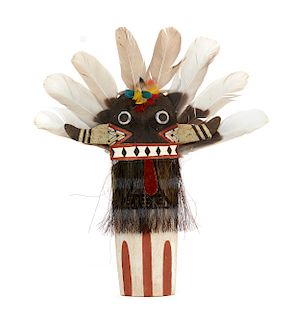 Hopi Broad-Faced Kachina "Wuyak-Kuita", Jerel Quamahongnewa