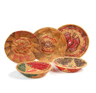 Five Hopi/ Navajo Wedding Baskets