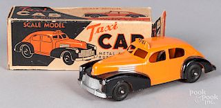 Hubley scale model taxi cab in the original box