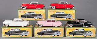 Five contemporary Japanese tin 1950 Cadillacs