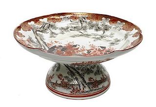 A Japanese Porcelain Compote, Diameter 9 3/4 inches.