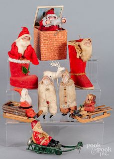 Miscellaneous vintage Santa Claus figures