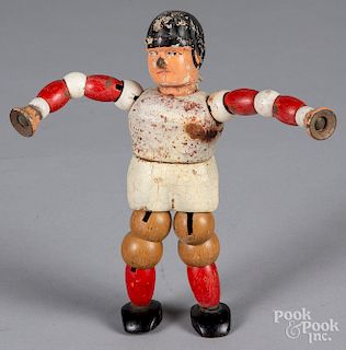 Twistum Toys jointed wood football player