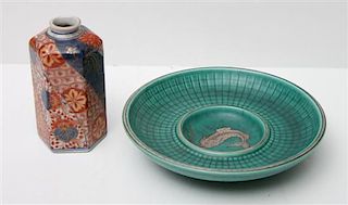 Two Japanese Ceramic Table Articles, Diameter of first 7 3/ inches.