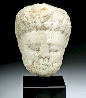 Roman Marble Head of a Bearded Male
