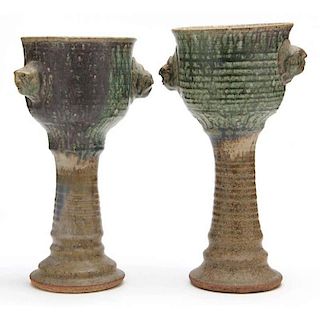 NC Art Pottery, Tom Suomalainen, Two Goblets