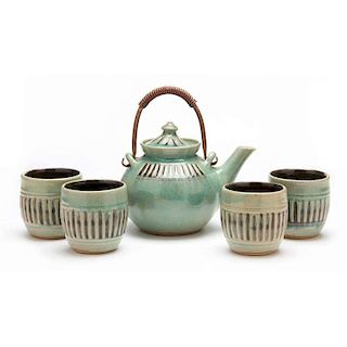 NC Pottery, Pamela Owens, Tea Set
