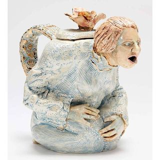 NC Art Pottery MaryLou Higgins (1926-2012), Teapot